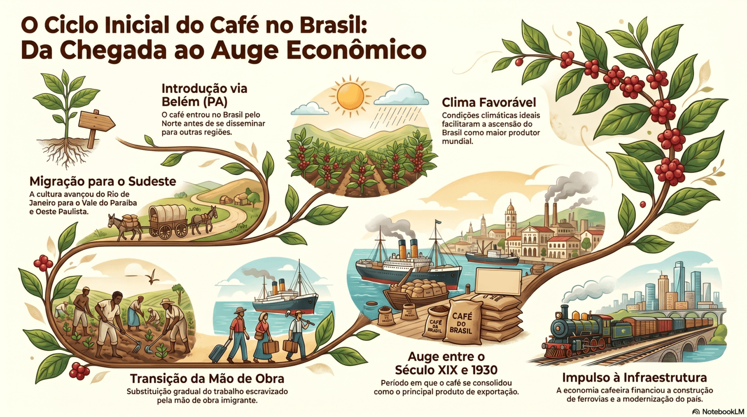 Início do Ciclo do Café: Primeiro Grão, Última Colônia -1727 - "Grão ...