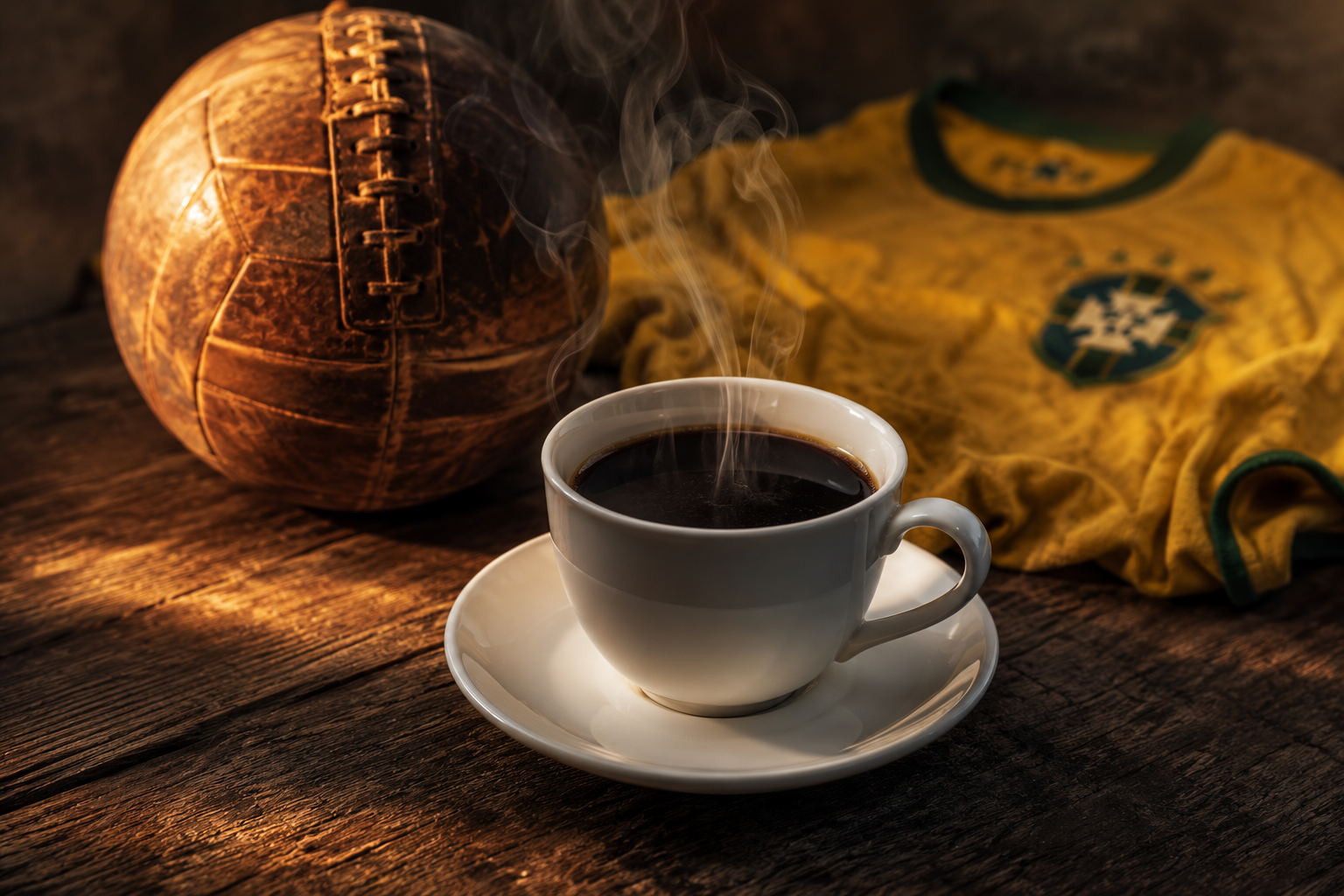 Café e o Futebol: A Jornada do Ouro Negro às 5 Estrelas da Seleção Brasileira