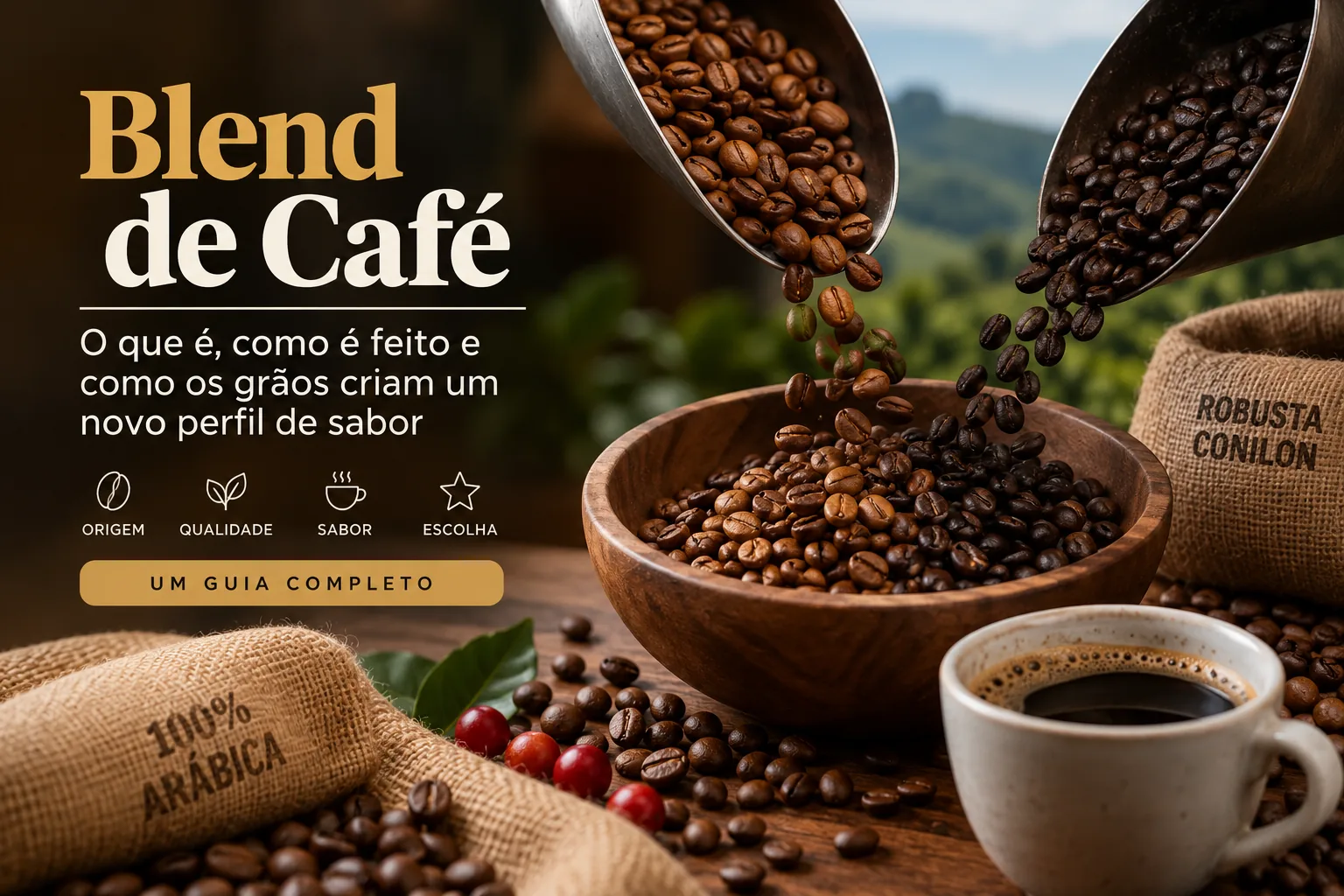 Blend de Café: O Que É, Como É Feito e Como os Grãos Criam um Novo Perfil de Sabor