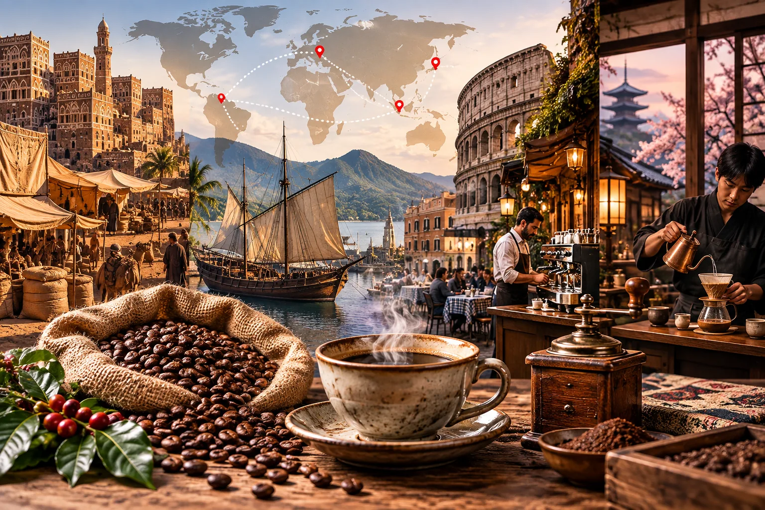 Blends de Café pelo Mundo: Como Diferentes Culturas Criaram Seus Próprios Estilos