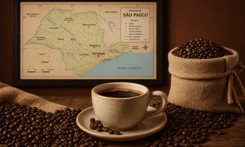 Café de São Paulo, uma abordagem sobe a distribuição das regiões do café no Estado