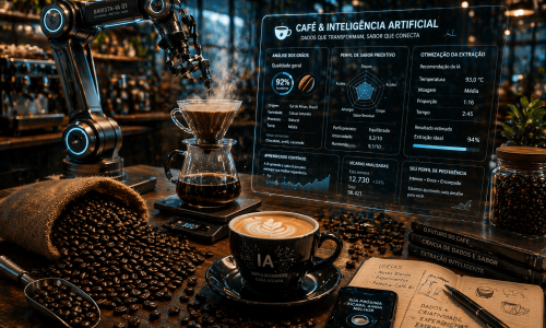 O Café e a Inteligência Artificial, vamos desvendar como a Inteligência Artificial (IA) está reescrevendo o roteiro da cafeicultura, garantindo que a xícara perfeita