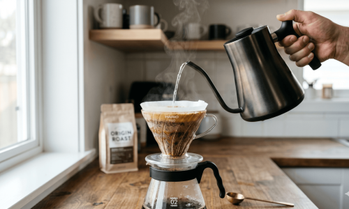 Preparo de café especial no método V60