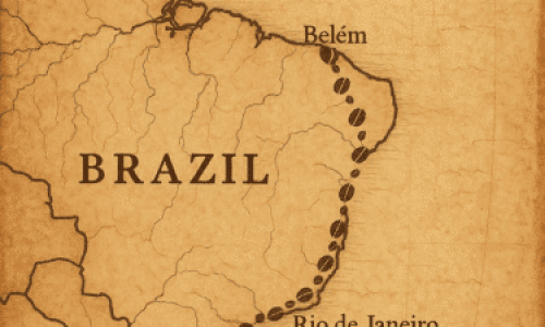 A história café chegou ao Brasil começa com a chegadas dos primeiros grãos ao porto de Belém do Pará